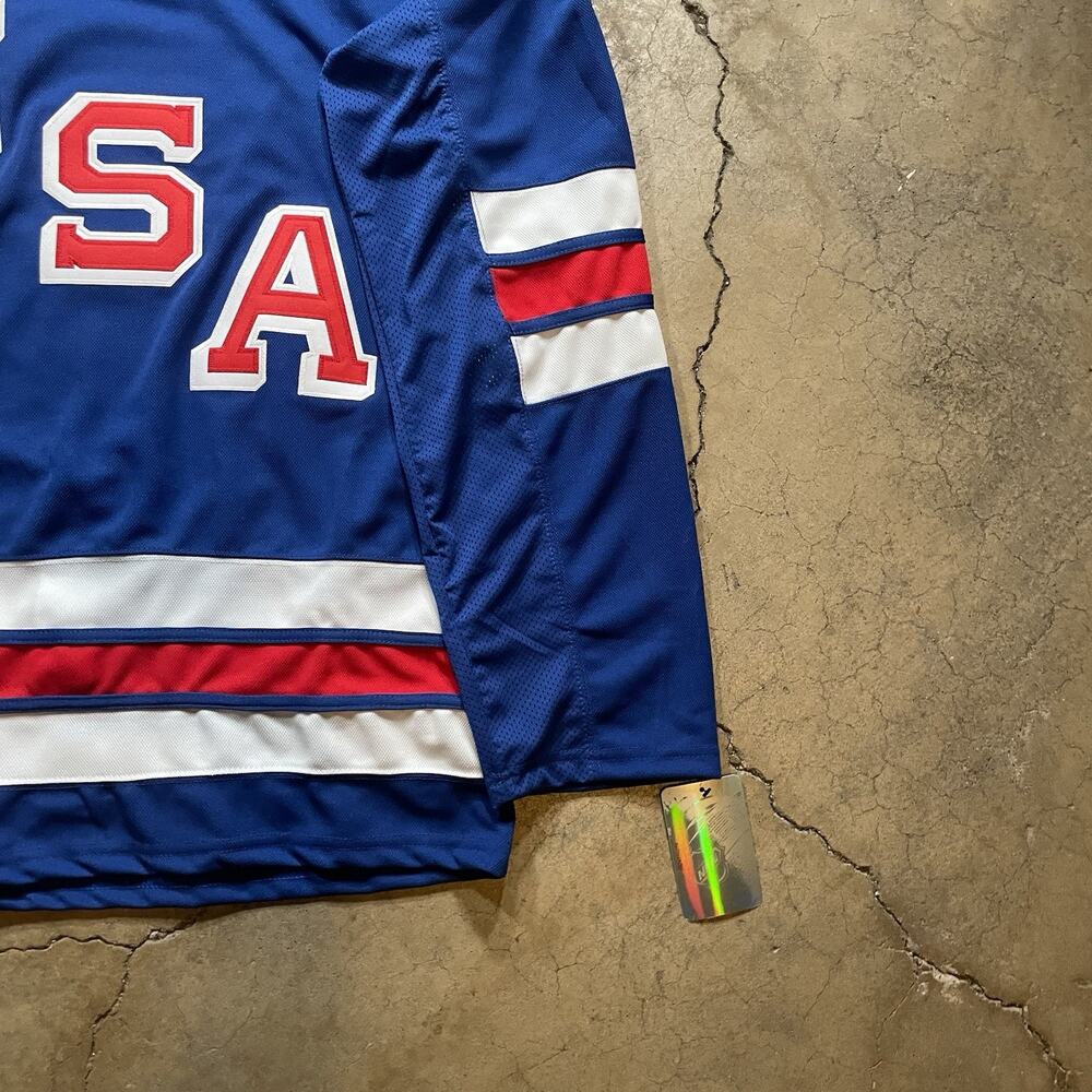 Brady Tkachuk 2026 Olympics Team USA Size XL Jersey Blue - Picture 7 of 8